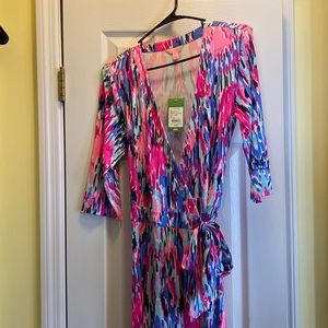 Lilly Pulitzer Marvista wrap maxi dress. NWT